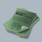 Cheapest copies pastel green paper Black and white black ink bw printing