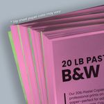 Slip sheet Cheapest copies pastel pink paper Black and white black ink bw printing