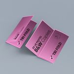 Trifold letter fold Cheapest copies pastel pink paper Black and white black ink bw printing