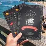 Water proof menus