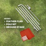 Rectangle Feather Flag Outdoor advertising signage cheap fast printing custom banner sign