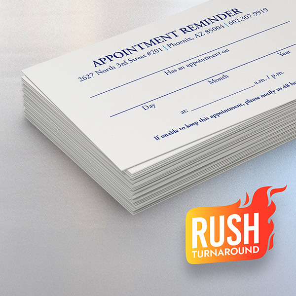 Uncoated Pen Friendly Rush Business Cards with fast free shipping