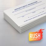 Uncoated Pen Friendly Rush Business Cards with fast free shipping