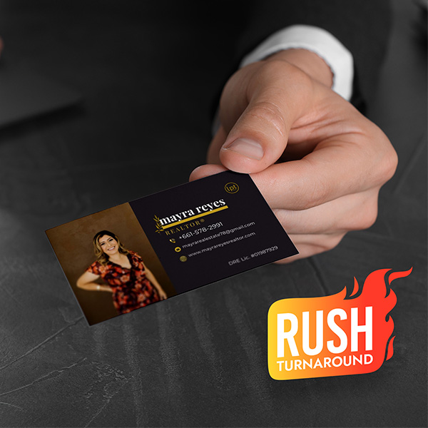 velvet laminated soft touch Rush 18pt Velvet Business Cards