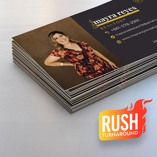 velvet laminated soft touch Rush 18pt Velvet Business Cards