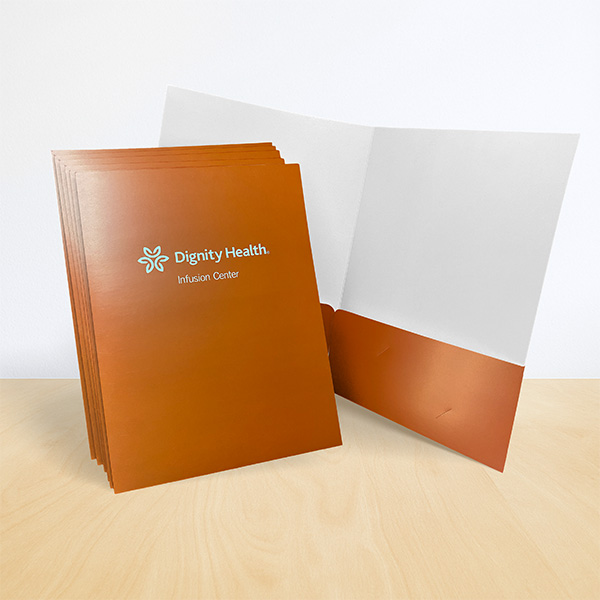 16pt Silk Laminated Folders Cheap