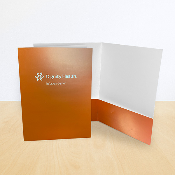 16pt Silk Laminated Folders Cheap