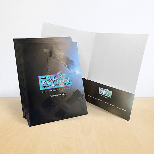 16pt Silk Folders With Spot UV Cheap