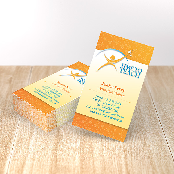 Time 2 Teach Portrait Card Cheap
