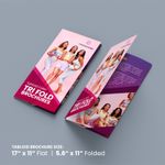 17 x 11 Color Tri-fold Menu Cheap