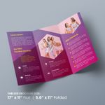 17 x 11 Color Tri-fold Menu Cheap