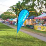 Teardrop Feather Flag Outdoor advertising signage cheap fast printing custom banner sign