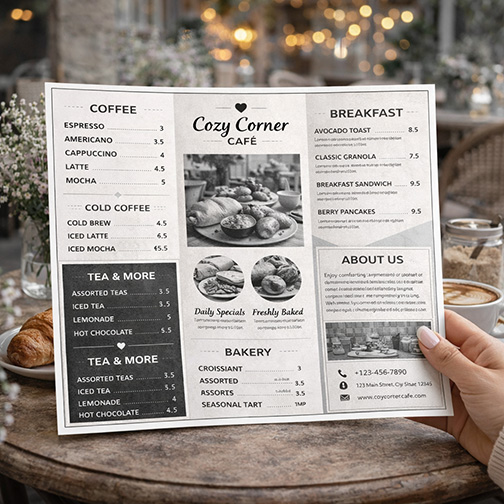 cafe menu