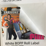 Cheap White SemiGloss Square Paper Roll Labels